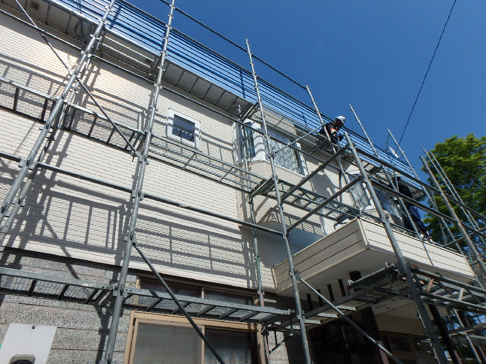 江別市野幌若葉町　大規模改修・外部塗装・サイディング工事　20190522