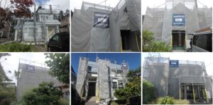 現在外壁塗装施工中の物件